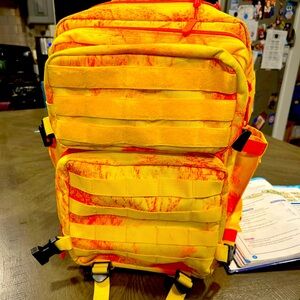 Yellow and Orange Wolfpak Backpack